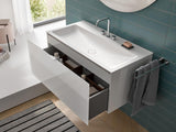 EMCO Waschtisch evo 11430 Mineralguss 1011 mm weiß ohne Hahnloch