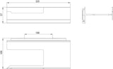EMCO Papierhalter S 85 Aufnahme links schwarz-matt Aluminium