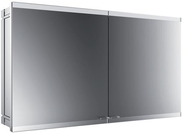 EMCO evo Lichtspiegelschrank 1200 mm, 2-türig, Unterputz, Aluminium, LED, IP20