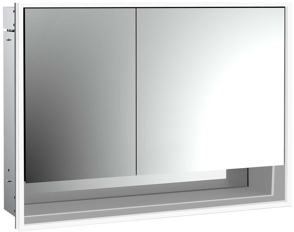 EMCO Lichtspiegelschrank loft Unterputz 1000 mm 2-türig mit Unterfach und LED-Beleuchtung
