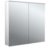 EMCO Lichtspiegelschrank flat 2 Design 800 mm, 2-türig, Aluminium, LED, Aufputz