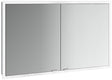 EMCO prime slim Lichtspiegelschrank 1200 mm Unterputz, 2 Türen, LED, Touch, alu/spiegel