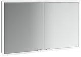 EMCO prime slim Lichtspiegelschrank 1200 mm Unterputz, 2 Türen, LED, Touch, alu/spiegel
