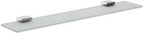 EMCO LOFT Ablage 600 mm Kristallglas satiniert mit Chrom-Rahmen