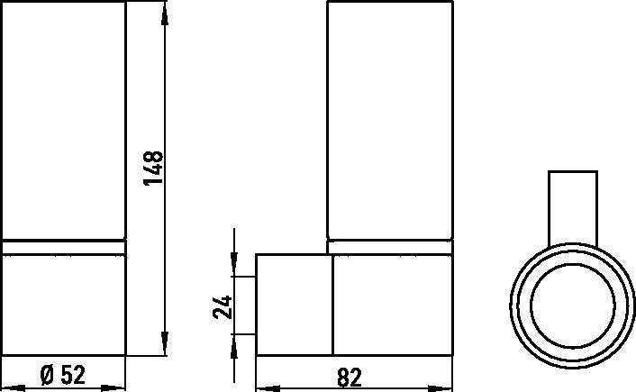 EMCO EC Mundspülglas system2 klar – Zahnputzbecher mit Kristallglas und verchromter Wandhalterung