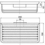EMCO Schwammkorb system 2 00104 mit verdeckter Wandbefestigung in Chrom