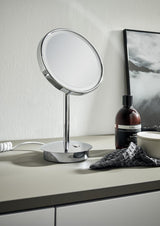 EMCO LED-Kosmetikspiegel pure 3-fach, rund, 200 mm, mit Touchsensor & Farbwechsel