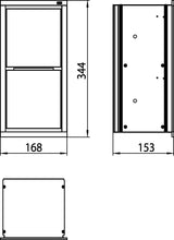 EMCO WC-Papier-Modul asis 150 Unterputz 344 mm chrom/optiwhite