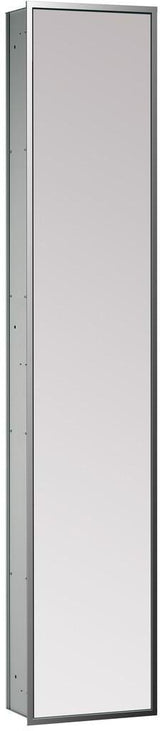 EMCO Schrankmodul asis 300 Unterputz 1584 mm alu/Spiegel mit LED-Beleuchtung