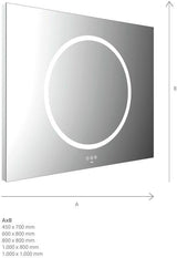 EMCO LED-Lichtspiegel MI 240+ mit Touch-Bedienfeld 2000 x 600 mm