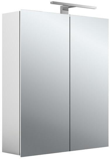 EMCO Lichtspiegelschrank mee 600 mm, 2-türig, LED 4000K, Aufputz, Aluminium