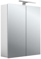 EMCO Lichtspiegelschrank mee 600 mm, 2-türig, LED 4000K, Aufputz, Aluminium