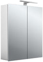 EMCO Lichtspiegelschrank mee 600 mm, 2-türig, LED 4000K, Aufputz, Aluminium