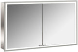 EMCO prime LED-Lichtspiegelschrank 1200 mm, 2 Türen, Unterputz, Aluminium, IP20, dimmbar