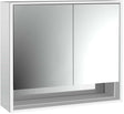 EMCO Lichtspiegelschrank loft 05210 Aufputz 800 mm mit Unterfach, LED, Touch, Aluminium