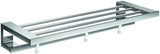 EMCO Bad Handtuchablage LOFT mit Badetuchhalter 600 mm, 3 abnehmbare Haken, Chrom