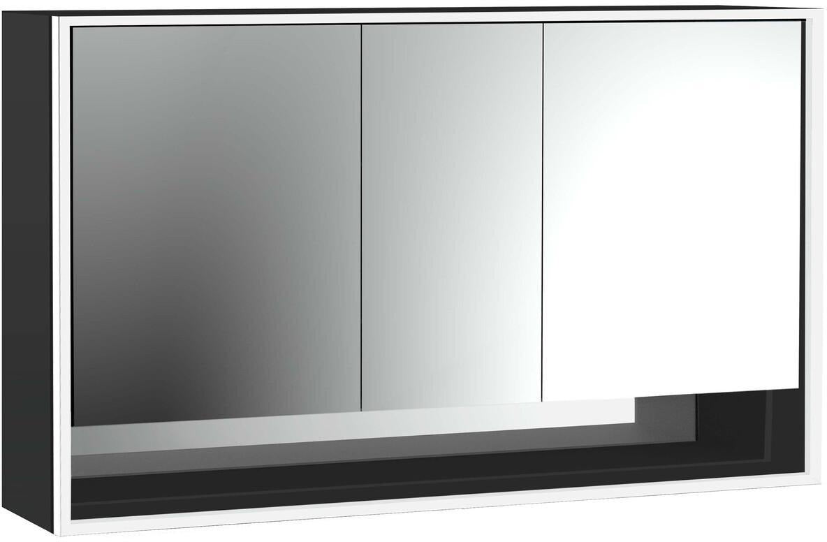 EMCO Lichtspiegelschrank loft 05224 Aufputz, 3-türig, 1400 mm, Aluminium, LED, Touch-Bedienung