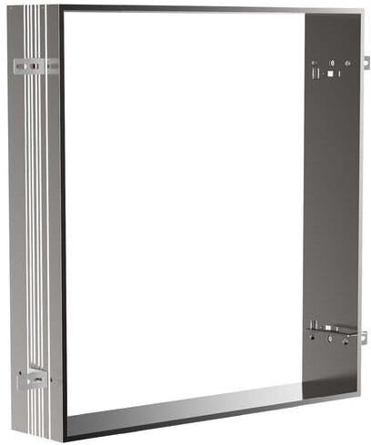 EMCO prime Einbaurahmen für Lichtspiegelschrank 600 mm – Aluminium silber eloxiert