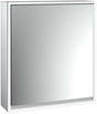EMCO Lichtspiegelschrank loft 600 mm Aufputz, 1 Tür rechts, LED, Touch-Bedienfeld, Aluminium