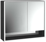 EMCO Lichtspiegelschrank loft 05210 Aufputz 800 mm mit Unterfach, LED, Touch, Aluminium