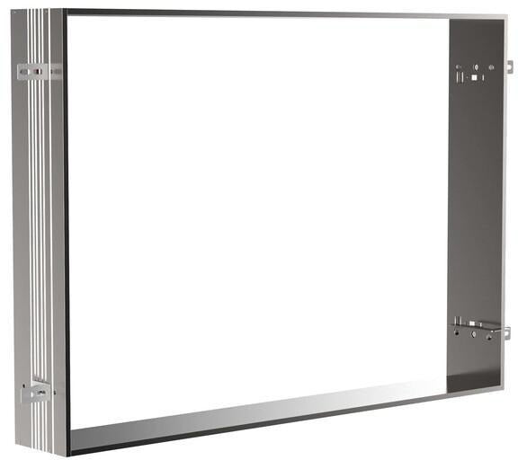 EMCO prime Einbaurahmen für Lichtspiegelschrank 600 mm – Aluminium silber eloxiert