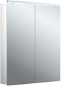 EMCO LED-Lichtspiegelschrank flat 2 Classic Aufputz 600 mm, 2-türig, Aluminium