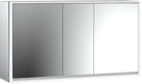 EMCO LOFT LED-Lichtspiegelschrank 1600 mm, 3-türig, Aufputz, Aluminium