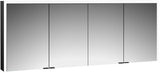EMCO prime 3 LED-Lichtspiegelschrank 1800 mm, 4-türig, Aufputz, Aluminium, IP20, mit Touch-Steuerung