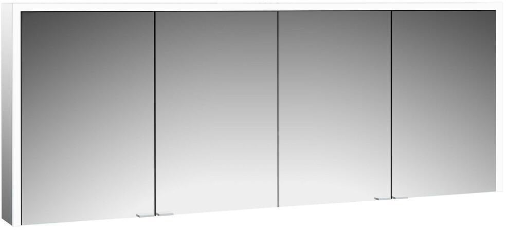 EMCO prime 3 LED-Lichtspiegelschrank 1800 mm, 4-türig, Aufputz, Aluminium, IP20, mit Touch-Steuerung
