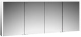 EMCO prime 3 LED-Lichtspiegelschrank 1800 mm, 4-türig, Aufputz, Aluminium, IP20, mit Touch-Steuerung
