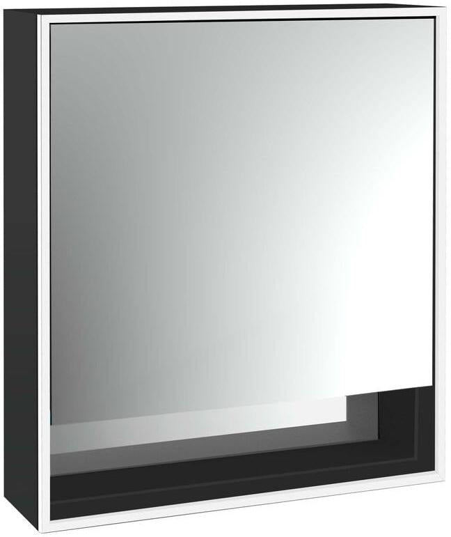 EMCO Lichtspiegelschrank LOFT 05202 Aufputz 600 mm, 1-türig, Aluminium, LED