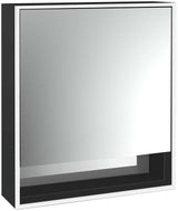EMCO Lichtspiegelschrank LOFT 05202 Aufputz 600 mm, 1-türig, Aluminium, LED