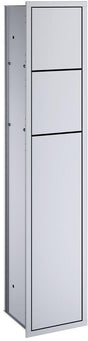 EMCO WC-Modul asis 150 Unterputz, 809 mm, aluminium/aluminium, Anschlag links
