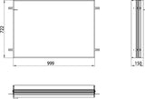 EMCO Einbaurahmen prime 2 00015 für Lichtspiegelschrank 1600 mm – Aluminium silber eloxiert