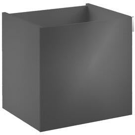 EMCO evo Waschtisch-Unterschrank 396 mm optiwhite Glasfront mit Griff rechts