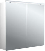 EMCO pure 2 Classic LED-Lichtspiegelschrank 800 mm, 2-türig, Aluminium, Aufputz, IP20, 18 W