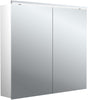 EMCO pure 2 Classic LED-Lichtspiegelschrank 800 mm, 2-türig, Aluminium, Aufputz, IP20, 18 W