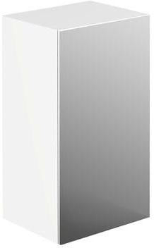 EMCO evo Halb-Hochschrank 750 mm mit Doppelspiegeltür – Spiegel/Weiß, LED, Tip-on