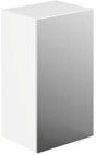 EMCO evo Halb-Hochschrank 750 mm mit Doppelspiegeltür – Spiegel/Weiß, LED, Tip-on