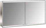 EMCO prime 2 LED-Lichtspiegelschrank 1300 mm, 2 Türen, Unterputz, Aluminium, IP20