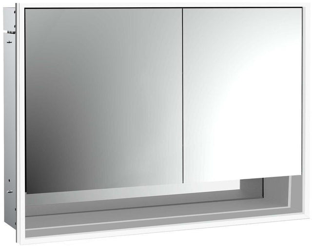 EMCO Lichtspiegelschrank loft 05217 Unterputz, 2-türig, 1000 mm, Alu, LED, Touch