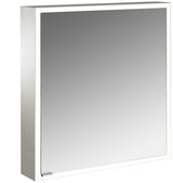 EMCO prime LED-Lichtspiegelschrank 600 mm Aufputz, Türanschlag rechts, Aluminium