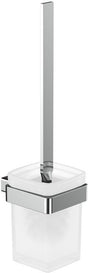 EMCO Toilettenbürstengarnitur loft 00100 mit Kristallglas satiniert und Chrom