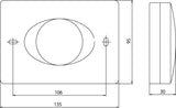 EMCO Hygienebeutelbox system 2 – Wandmontage, Chrom, 135x95x30 mm