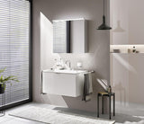 EMCO Bad Lichtspiegelschrank flat 2 Classic Aufputz 1000 mm, 2-türig, Aluminium, LED, IP20