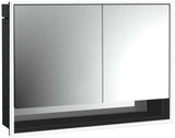 EMCO Lichtspiegelschrank loft 05217 Unterputz, 2-türig, 1000 mm, Alu, LED, Touch