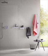 EMCO Reling-Set liaison 00105 für Dusche 670 mm chrom – mit Ablage und Schwammhalter