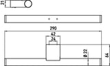 EMCO Reservepapierhalter system 2 00101 für 2 Rollen – Chrom, Wandmontage, verdeckte Befestigung