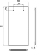 EMCO LED-Lichtspiegel MI 140 14001 – 400 x 790 mm mit Raumschaltung und indirekter Beleuchtung