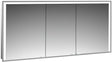 EMCO prime 3 LED-Lichtspiegelschrank 1600 mm, 3-türig, Unterputz, Aluminium